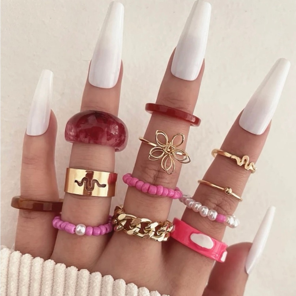 🟥Aesthetic Ring Set